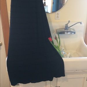 Ruffle maxi skirt also can be worn as dress.